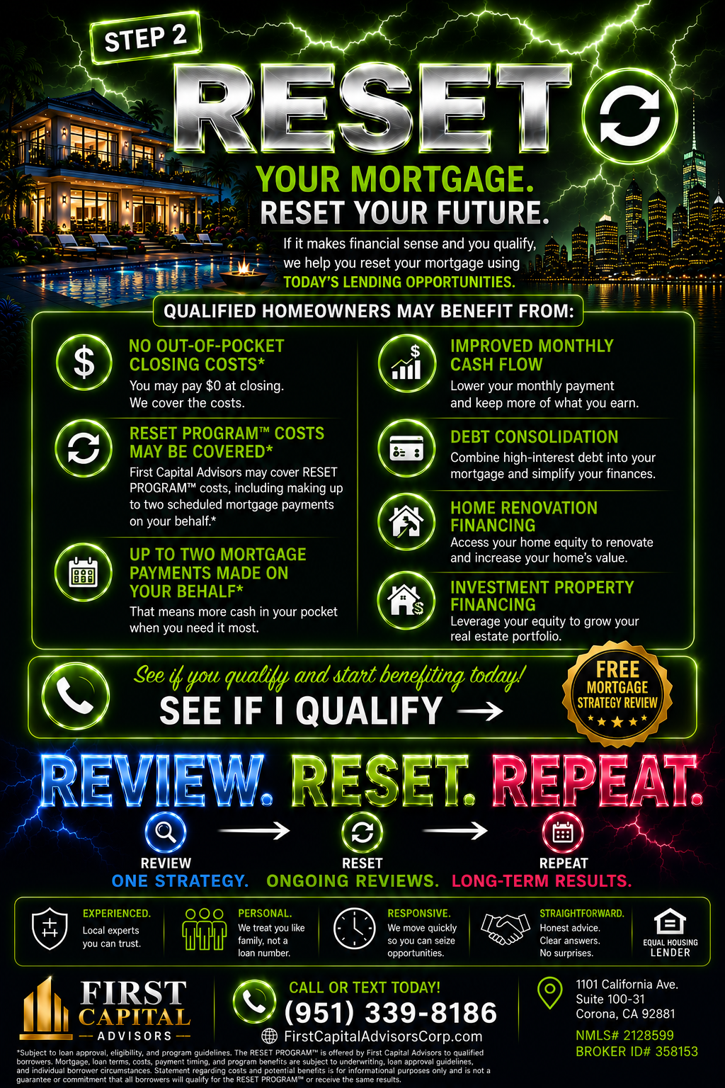 RESET Program™ Step 2 — Reset your mortgage terms